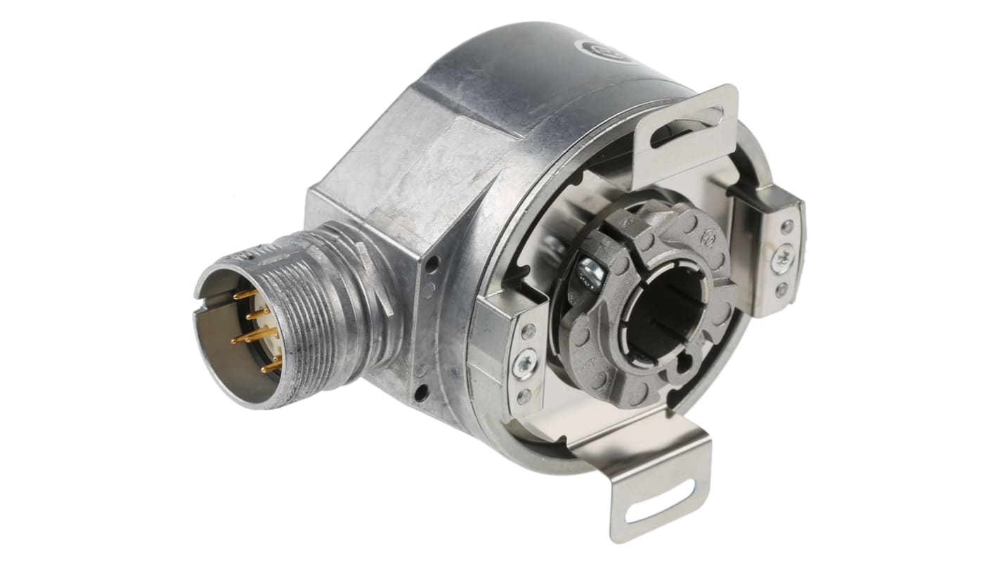 Encoder incrementale Sick DFS60B-BHPA10000, 10000 impulsi/giro, uscita HTL e TTL, albero 15 mm, IP65, -20/+100 °C.
