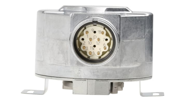 Encoder incrementale Sick DFS60B-BHPA10000, 10000 impulsi/giro, uscita HTL e TTL, albero 15 mm, IP65, -20/+100 °C.