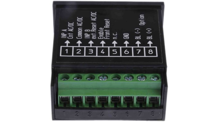 Contatore digitale Baumer ISI30.013AA01, LCD 8 cifre, montaggio a pannello, alimentazione 10-260 V, conteggio bidirezionale.