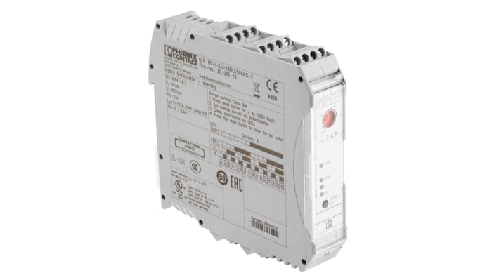 Starter per motore ibrido Phoenix Contact 1 kW, 500 V c.a., IP20 - 2900574. Approvato ATEX, spegnimento regolabile, montaggio su guida DIN. Ideale per ambienti industriali.