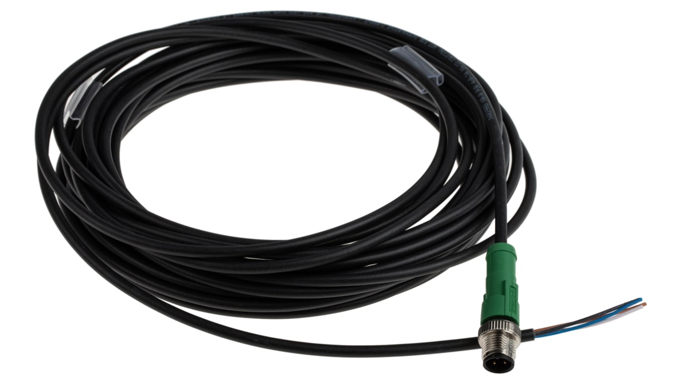 Cavo sensore/attuatore Phoenix Contact 4 cond. M12 Maschio 10m - Cod. 1682993. Resistente, IP69K, Ø 4.7mm. Ideale per applicazioni industriali.