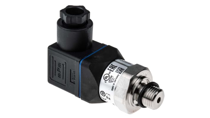 Sensore di pressione relativa WIKA 12719316, 40 bar, uscita 4-20 mA, acciaio inox, IP65, G1/4, per fluidi come olio idraulico.