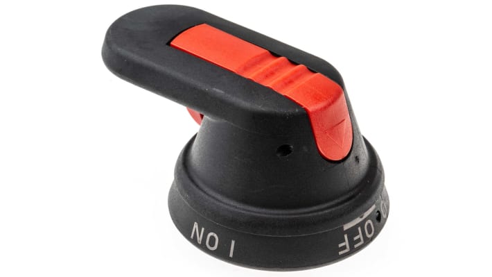 Manopola rotante ABB OHB65J6T per sezionatori OT, colore nero, dimensioni 66 mm, grado di protezione IP65.