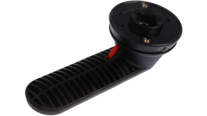 Manopola rotante ABB OHB125J12 per interruttori Serie OT, colore nero, lunghezza 66 mm, protezione IP65, impugnatura ergonomica.