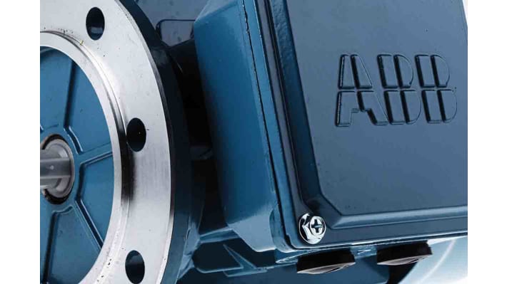 Motore c.a. trifase asincrono ABB 3GAA062312-BSF, 0,18 kW, 415 V, 1380 giri/min, montaggio su flangia, dimensioni 214 mm x 140 mm.