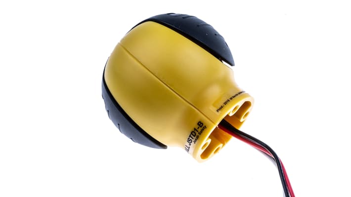 Interruttore di sicurezza a due mani ABB JSTD1-B, corpo in polipropilene, protezione IP67, dimensioni 72 x 72 x 71 mm.