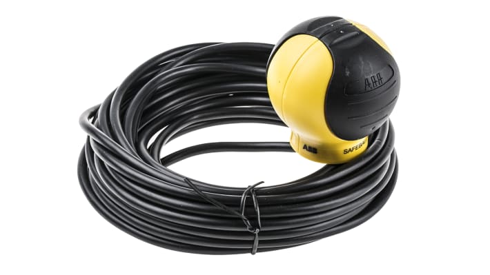 Interruttore di sicurezza a due mani ABB JSTD1, dimensioni 72 x 72 x 71 mm, protezione IP67, cavo PVC 10 m.