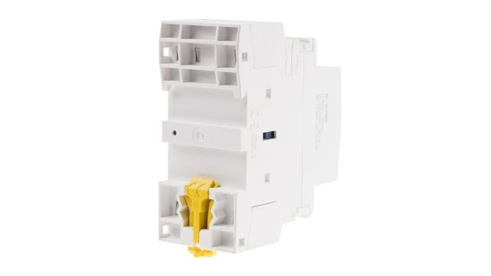 Contattore Schneider Electric A9C24834, 4 poli 4NO, 25 A, 230 V, dimensioni 81 x 36 x 60 mm, grado di protezione IP40.