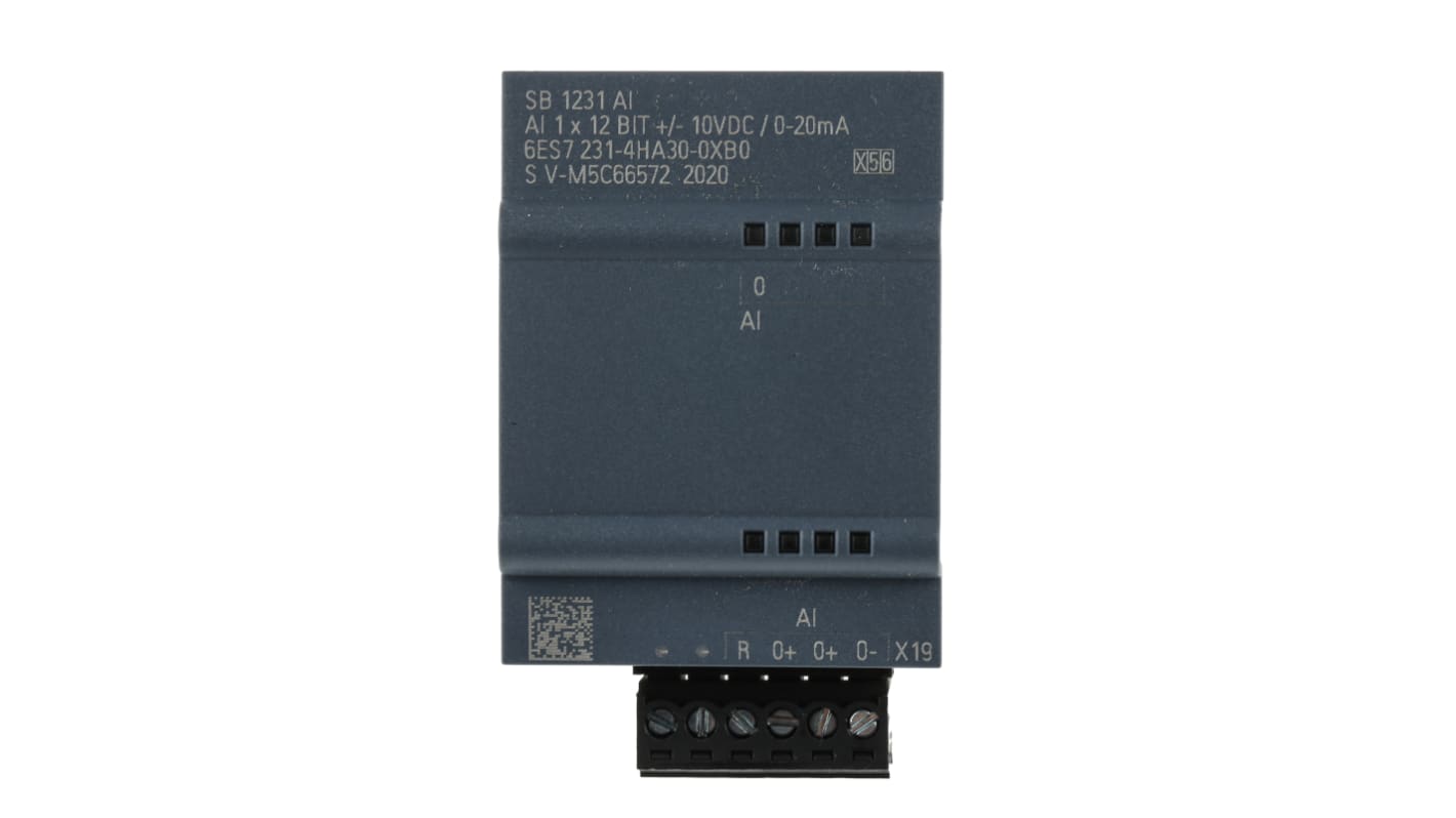 Modulo I/O PLC Siemens 6ES7231-4HA30-0XB0 per SIMATIC S7-1200, 5V c.c. Ideale per monitoraggio analogico in ambienti industriali.