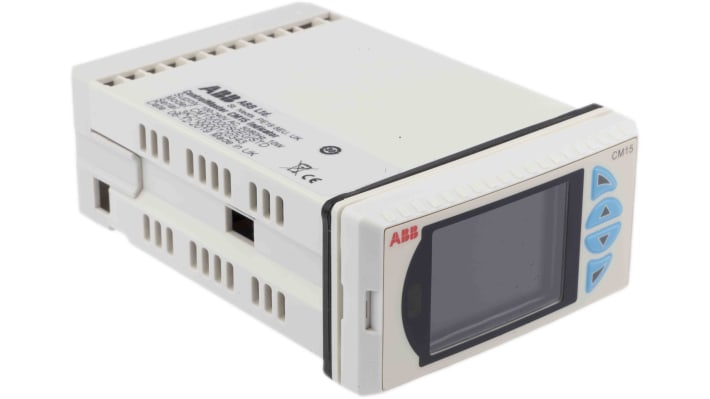Indicatore di processo ABB CM15/000S0E0/STD, display TFT, montaggio a pannello, IP66, 100-240 V c.a., 50 x 97 mm.