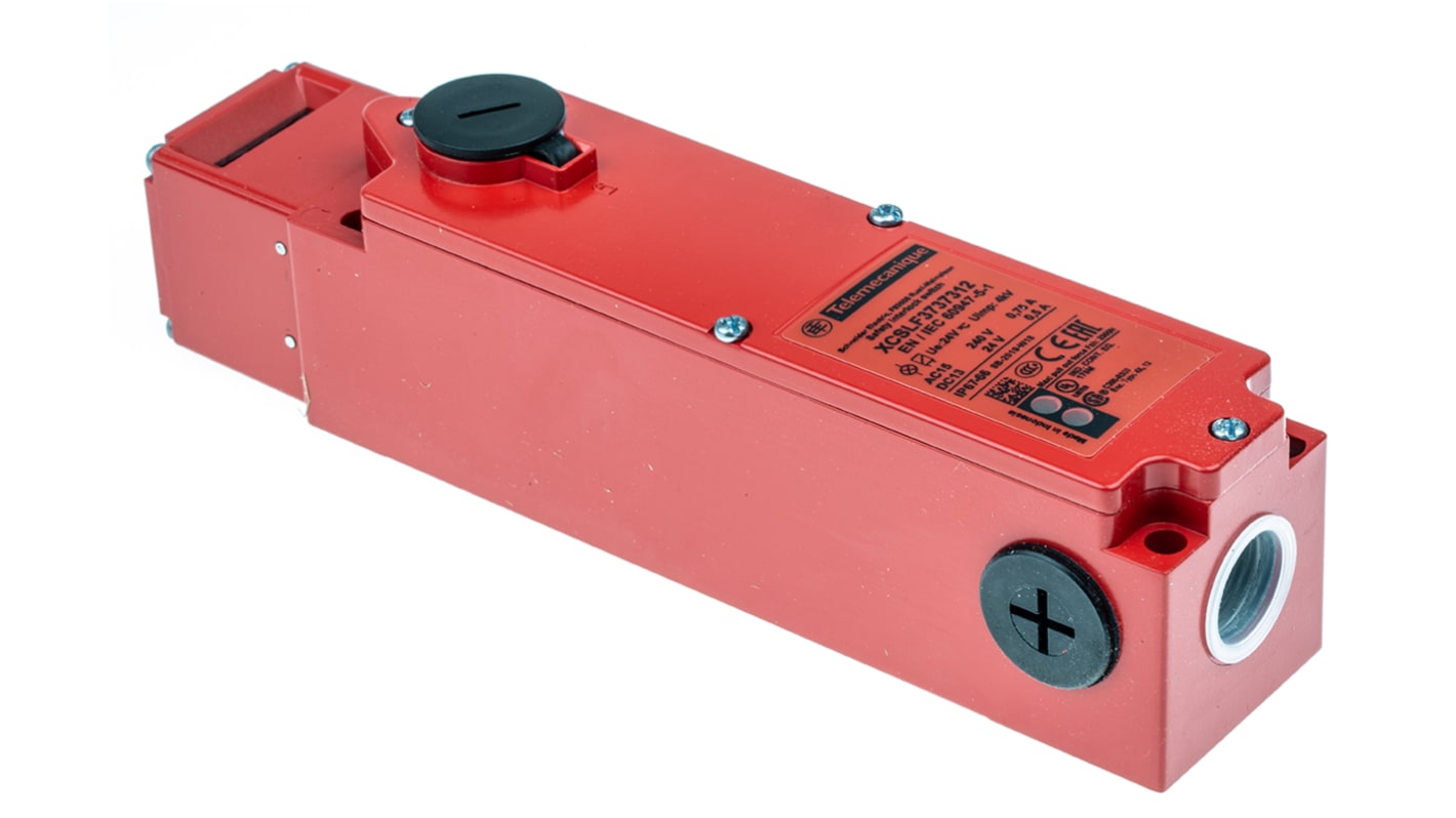 Interruttore di interblocco a solenoide Telemecanique Sensors XCSLF3737312 24V ca/cc IP66/IP67 per macchinari industriali.