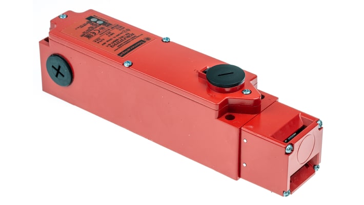Interruttore di interblocco a solenoide Telemecanique Sensors XCSLF3737312 24V ca/cc IP66/IP67 per macchinari industriali.