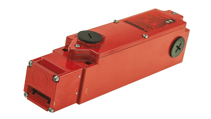 Interruttore di interblocco a solenoide Telemecanique Sensors XCSLF3737312 24V ca/cc IP66/IP67 per macchinari industriali.