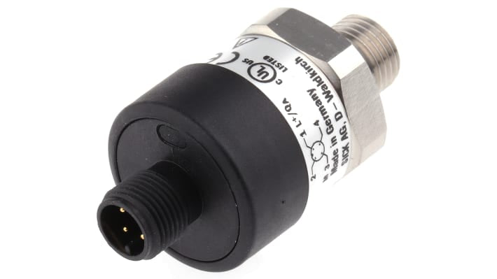 Sensore di pressione relativa Sick PBT-RB025SG1SSNAMA0Z, 25 bar, uscita 4-20 mA, custodia in acciaio inox, IP67.