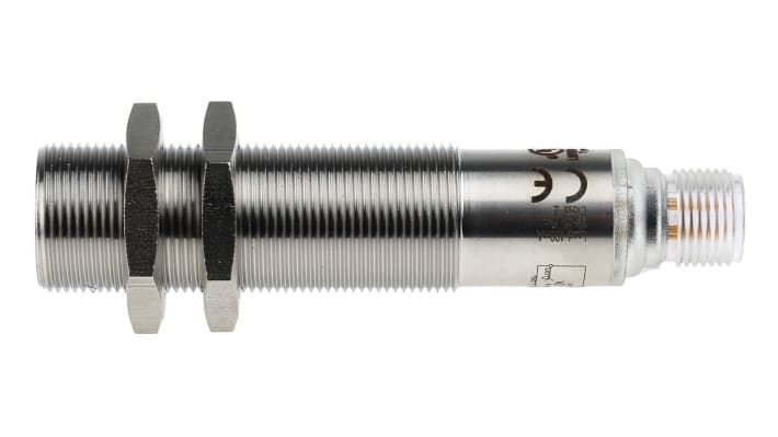 Sensore fotoelettrico cilindrico Sick VS/VE18-4P3140V, rilevamento fino a 20 m, custodia in acciaio inox, IP69K.