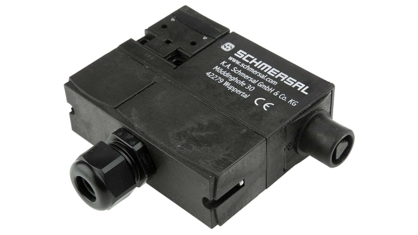 Interruttore di interblocco a solenoide Schmersal AZM 170, 2NC, 24V, IP67, dimensioni 30x108x100.5mm, per automazione industriale.