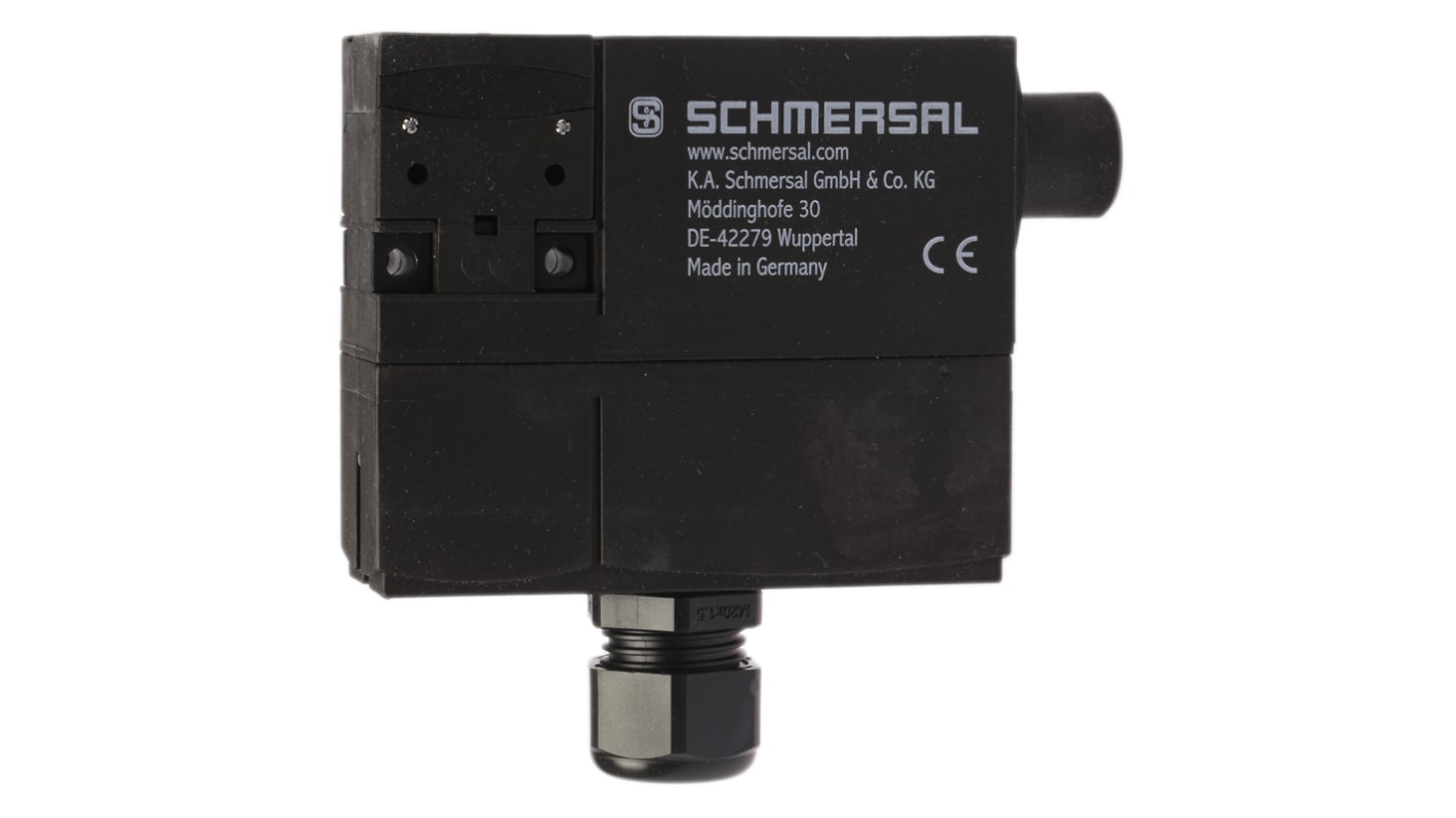 Interruttore di interblocco a solenoide Schmersal AZM 170, 24V, IP67, dimensioni 30x108x100.5mm, per applicazioni industriali.