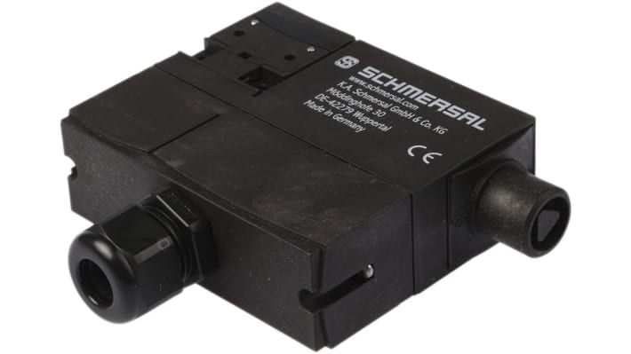 Interruttore di interblocco a solenoide Schmersal AZM 170, 24V, IP67, dimensioni 30x108x100.5mm, per applicazioni industriali.