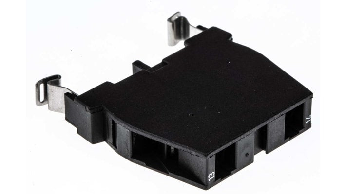 Blocco contatti Schmersal EF03.1, 1 NA per arresto di emergenza, dimensioni 46x10x60mm, montaggio a vite, grado di protezione IP40.