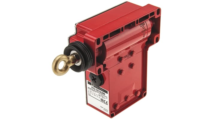 Interruttore a fune Telemecanique Sensors XY2CE1A296, 2NA 2NC, cavo 50m, montaggio destro, IP65, dimensioni 142x229x105mm.