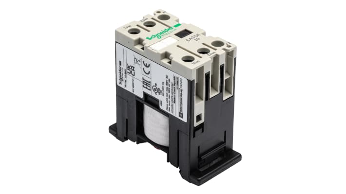 Contattore Schneider Electric CA3SK20BD, serie TeSys K, 10 A, montaggio su guida DIN, dimensioni 56x27x55.5 mm, grado di protezione IP2x.