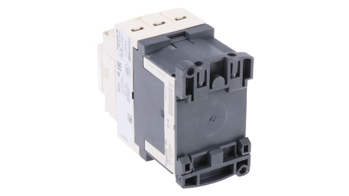 Contattore Schneider Electric CAD32JL, 2 NO + 2 NC, 10 A, dimensioni 45x77x95 mm, grado di protezione IP2x.