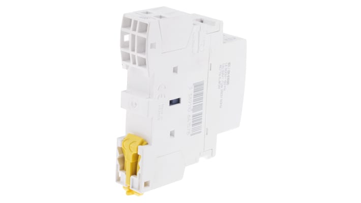 Contattore Schneider Electric GC2502B5, 2 poli 2NC, 25 A, bobina 24 V c.a., montaggio su guida DIN, dimensioni 81x17.5x65 mm.