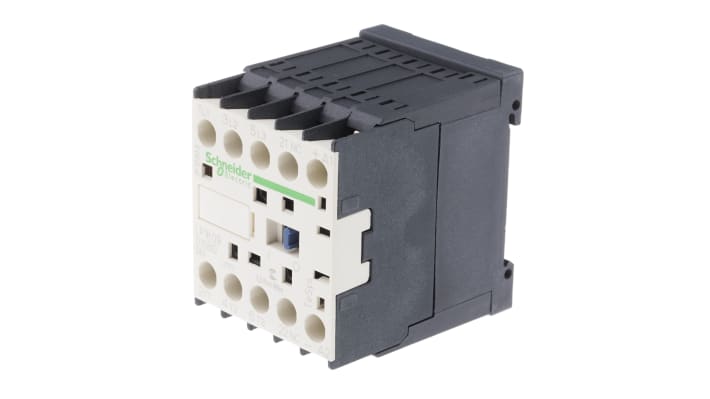 Contattore Schneider Electric LP1K09015BD, 3 poli, 3 NA, 9 A, bobina 24 V dc, dimensioni 45x58x57 mm.
