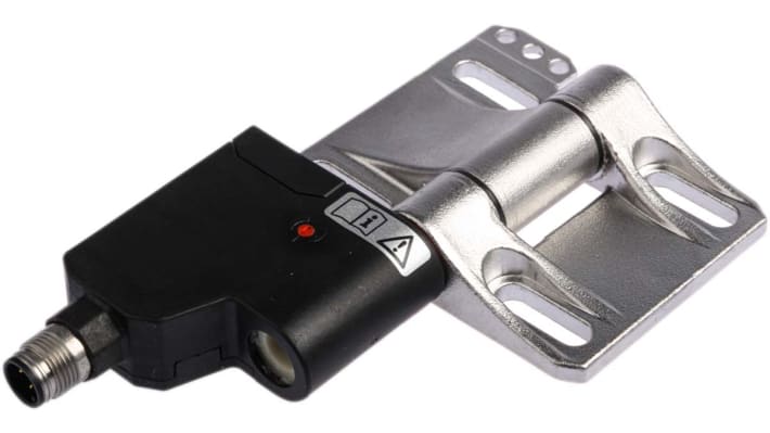 Interruttore di sicurezza a cerniera Pilz PSENhinge, 2NC, grado di protezione IP67, montaggio su profili con fissaggio a scanalatura.