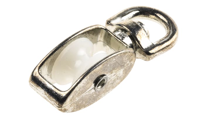 Puleggia per corde Pilz 570313, accessorio per interruttore PSENrope, progettata per un montaggio efficiente.