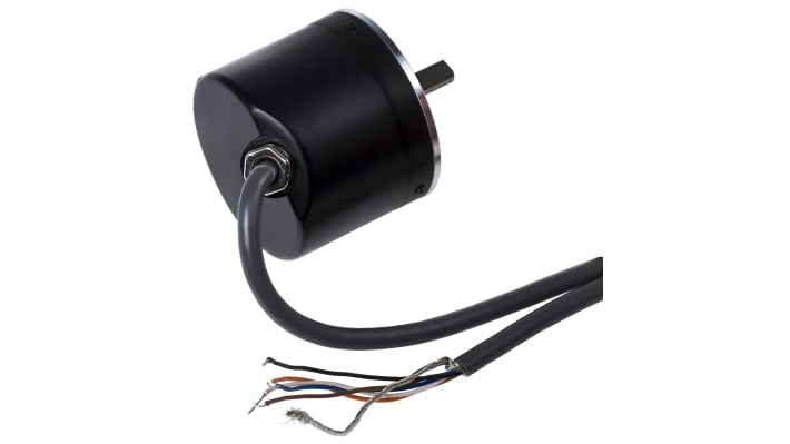 Encoder incrementale Omron E6C2-CWZ5B, 1000 impulsi/giro, diametro albero 6 mm, protezione IP64, altezza 40 mm.