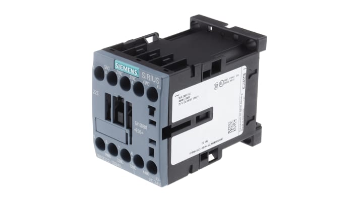 Relè contattore Siemens 3RH2122-1BB40 24V c.c. 10A - Sirius Innovation. Protezione IP20, resistenza sovratensioni, fusibile integrato. Acquista ora!
