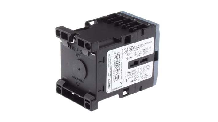 Relè contattore Siemens 3RH2140-1BB40 24V c.c. 10A - Serie Sirius Innovation, resistente a sovratensioni, ideale per motori ad alta potenza.