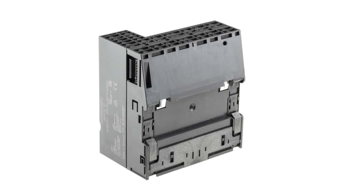 Modulo I/O Siemens 6ES7151-8AB01-0AB0 per Serie EM 200, alimentazione 24 V, montaggio su guida DIN, dimensioni 119,5 x 120 x 75 mm.