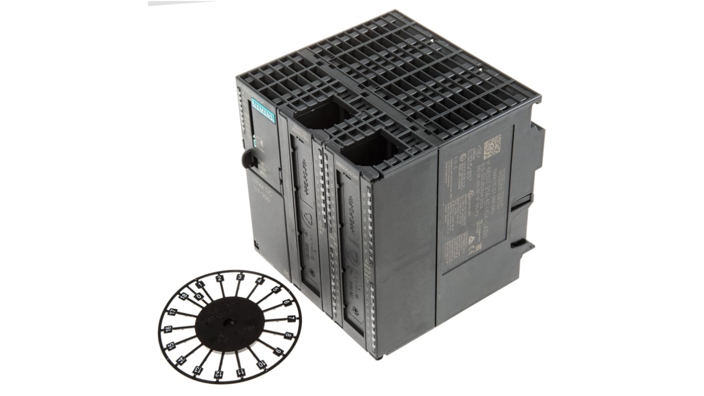 CPU PLC Siemens SIMATIC S7-300, 28 ingressi (24 digitali, 4 analogici), 18 uscite (16 digitali, 2 analogici) - Ideale per automazione industriale.