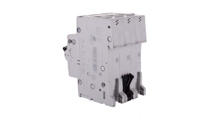 Interruttore magnetotermico ABB S203M-D40, 3 poli, 40 A, montaggio su guida DIN, dimensioni 52.5x88x69 mm, grado di protezione IP20.