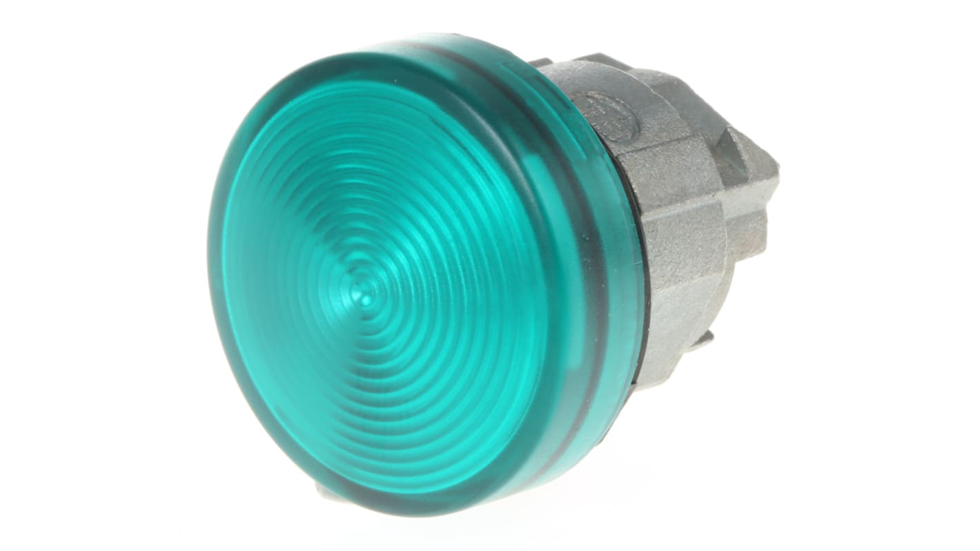 Spia luminosa verde Schneider Electric, serie Harmony XB4, montaggio a pannello, diametro foro 22mm, grado di protezione IP66/IP67/IP69K.