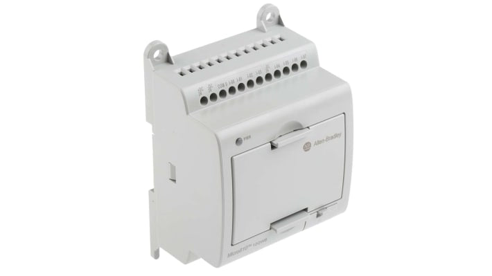 Allen Bradley 2080-LC10-12QWB, CPU PLC Micro810, 8 ingressi, 4 uscite, montaggio a pannello, dimensioni 91 x 75 x 59 mm.