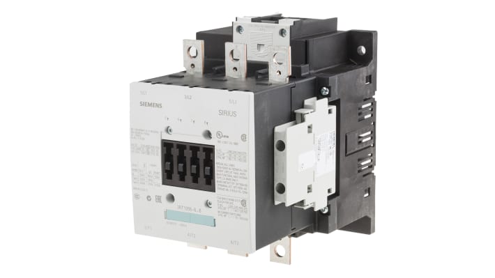 Contattore Siemens 3RT1056-6AP36, 3 poli 185A 90kW 230V - Serie SIRIUS Classic per motori AC1-AC4