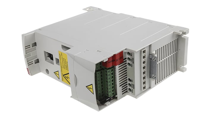 Inverter ABB ACS310-01E-06A7-2 per ventole e pompe, potenza 1,1 kW, montaggio a parete, dimensioni 239x70x161 mm.