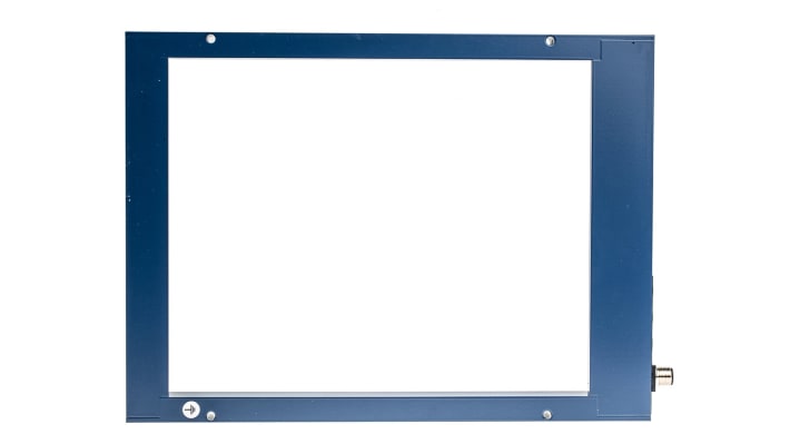 Telemecanique Sensors XUVF250M12, sensore fotoelettrico a infrarossi, rilevamento 6 mm, connettore M12, IP65, dimensioni 230x335x25 mm.