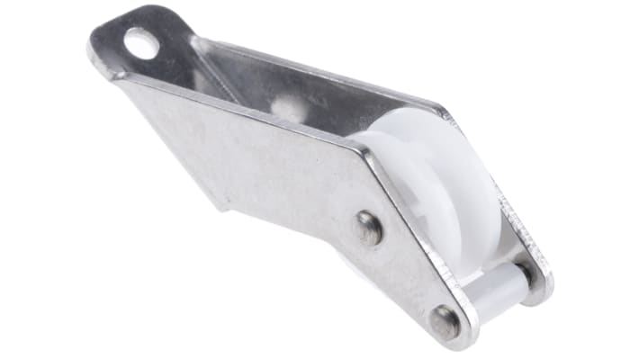 Puleggia per corde Omron SM06-RPSS, progettata per interruttori di emergenza serie ER, con contenitore IP67 e lunghezza fune fino a 80 m.