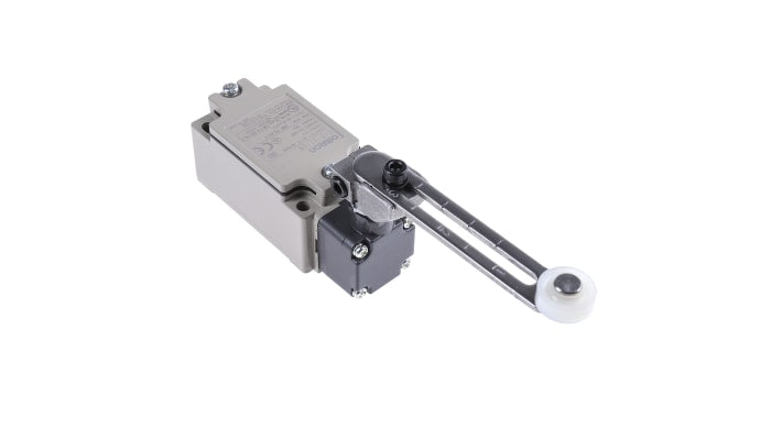 Interruttore di interblocco Omron D4B4116N, leva a rullo, DPST, protezione IP67, dimensioni 99,5 x 40 x 43 mm.
