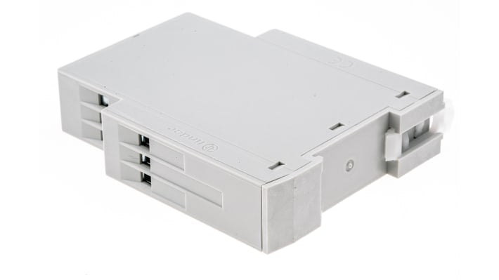 Finder Timer Relay 83.02.0.240.0000, SPDT 2 poli, montaggio su guida DIN, intervallo 0.05-10 h, 24-240 V, 12 A.