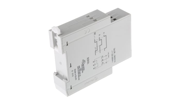 Finder Timer Relay SPDT, intervallo 0,05 s a 10 giorni, montaggio su guida DIN 35 mm, alimentazione 24-240 V.