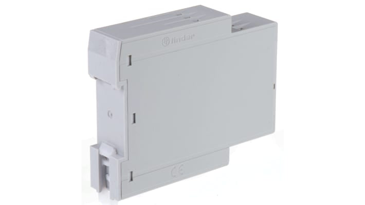 Finder Timer Relay 83.91.0.240.0000, SPDT, montaggio su guida DIN, intervallo 0,05 s a 10 giorni, 24-240 V, 16 A.