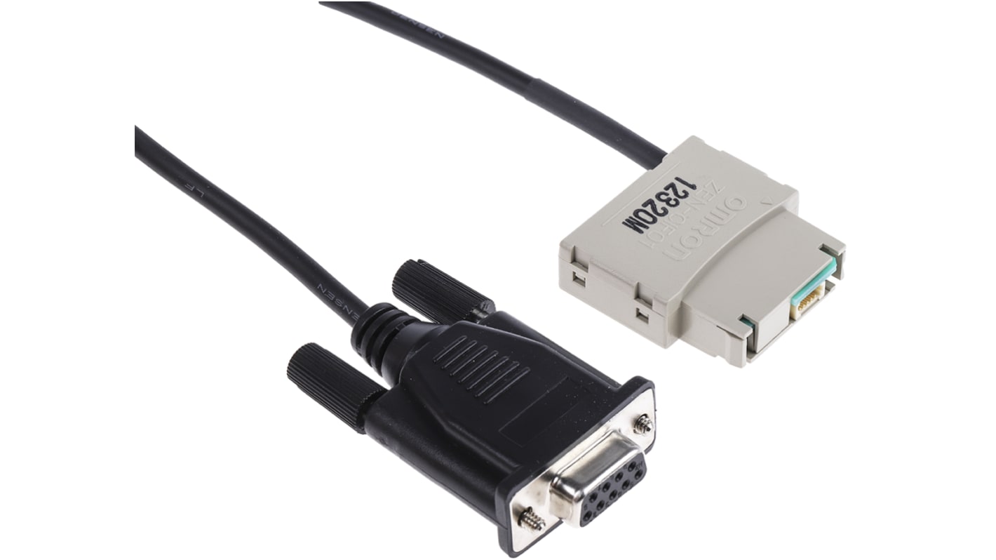 Cavo connettore Omron ZEN-CIF01, 2 m, per modulo logico serie Zen, porta RS232-C, connettore D-sub a 9 posizioni.
