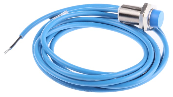 Baumer IFRM 18X9103, sensore di prossimità cilindrico NAMUR M18, rilevamento 8 mm, IP67, montaggio non a filo, ATEX.