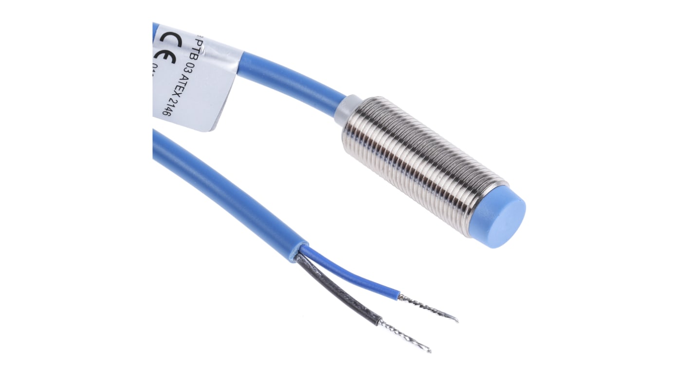 Sensore di prossimità cilindrico NAMUR Baumer IFRM 12X9103, rilevamento 4 mm, IP67, alimentazione 5-30 V c.c.