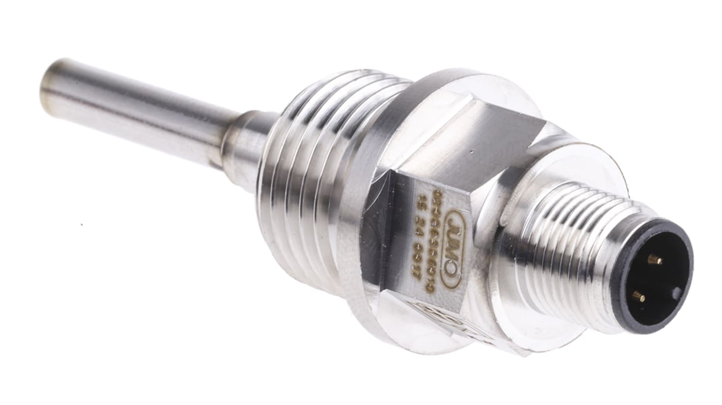 Sensore di temperatura PT100 Jumo, guaina in acciaio INOX, lunghezza 50mm, diametro 6mm, grado di protezione IP67, codice 902815/10-380-1011-3-6-50-104-24/000.